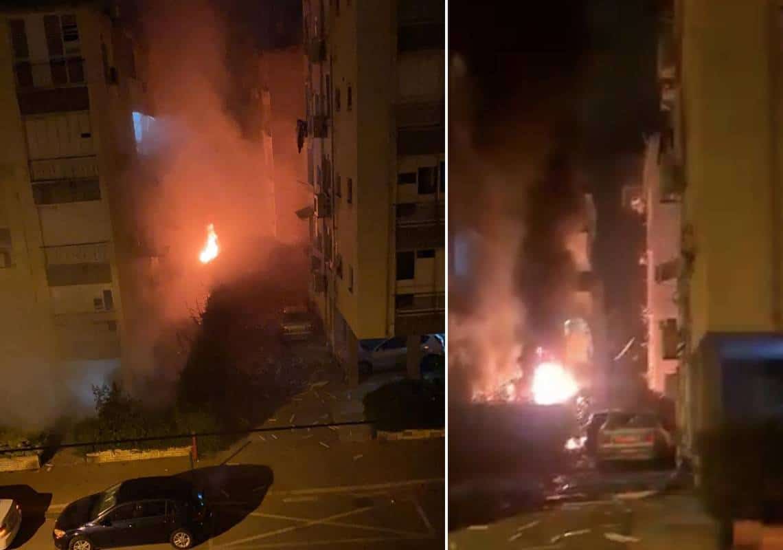 ירי הרקטות חודש בעוצמה: פגיעה ישירה בבית בפתח תקווה, אזעקות גם בעמק יזרעאל