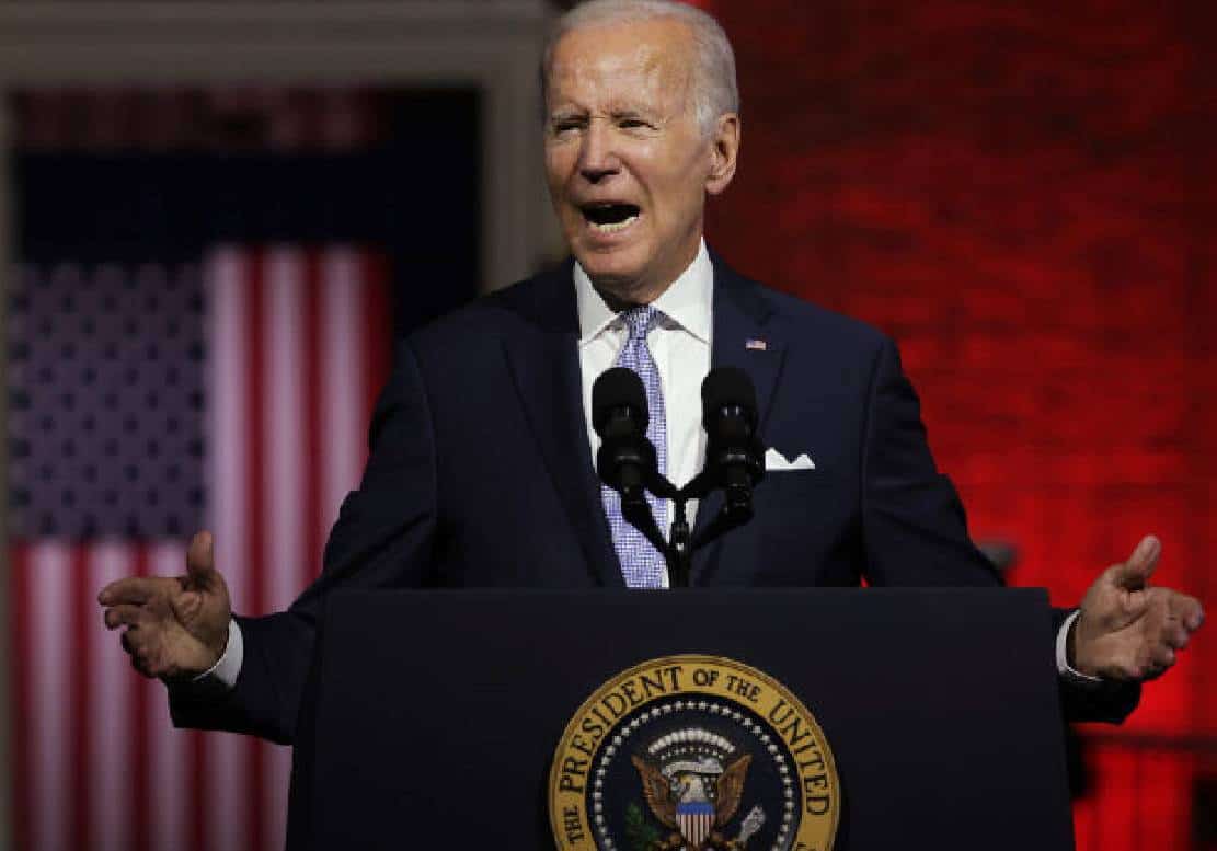 ‏סקר: 56 אחוז מהאמריקאים רואים באופן שלילי את "נאום הקיצוניות" של ביידן