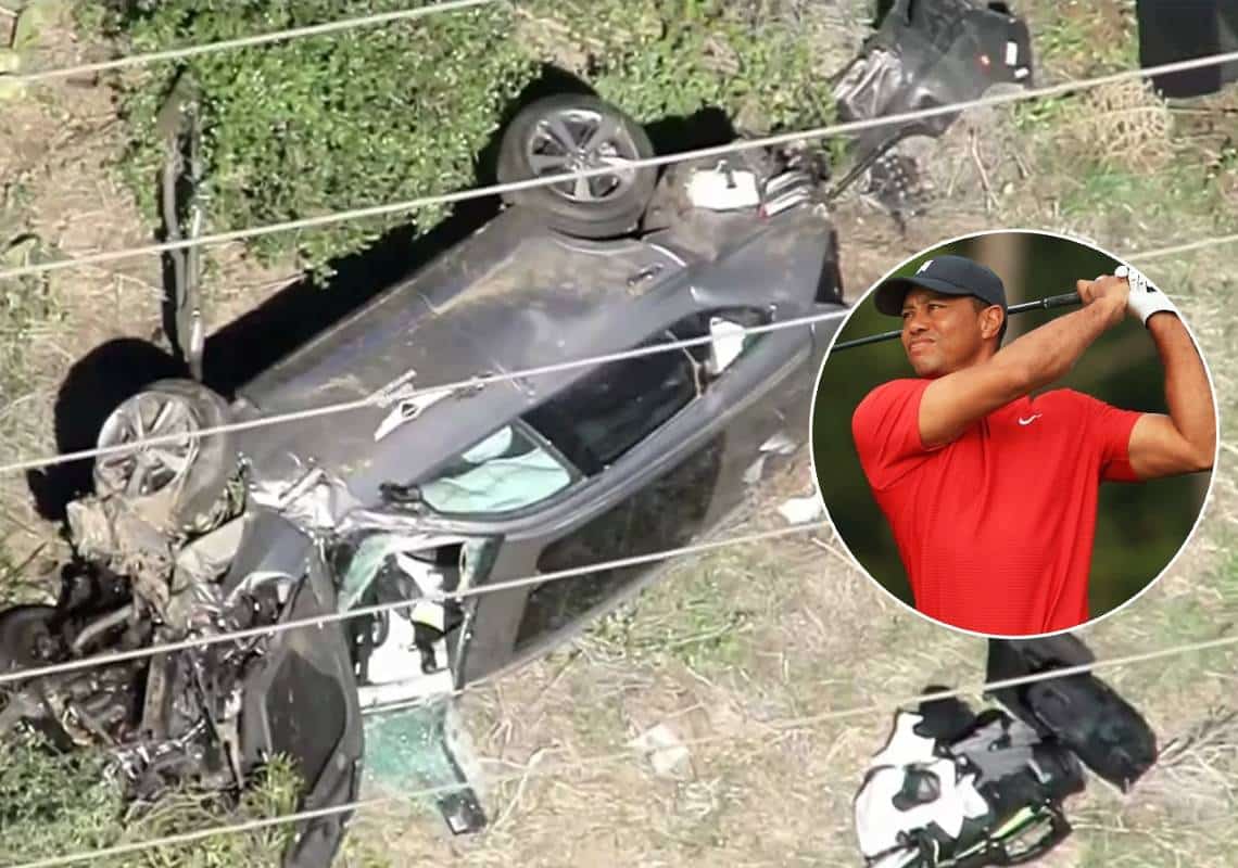 מחוז לוס אנג'לס: שחקן הגולף טייגר וודס נפגע בתאונת דרכים קשה