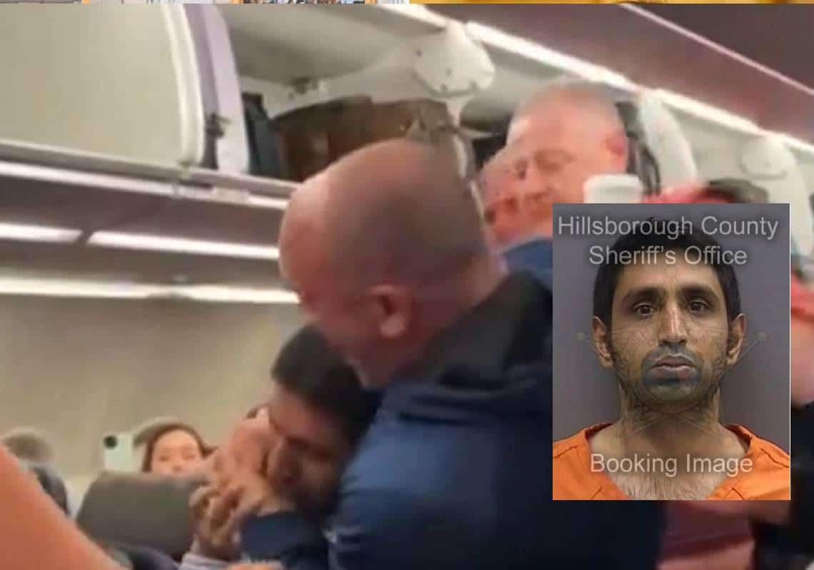 "יהודון": נוסע אנטישמי על טיסת אמריקן איירליינס תקף דייל, נוסע אחר הכניס אותו ל'בריח' והוריד אותו מהמטוס