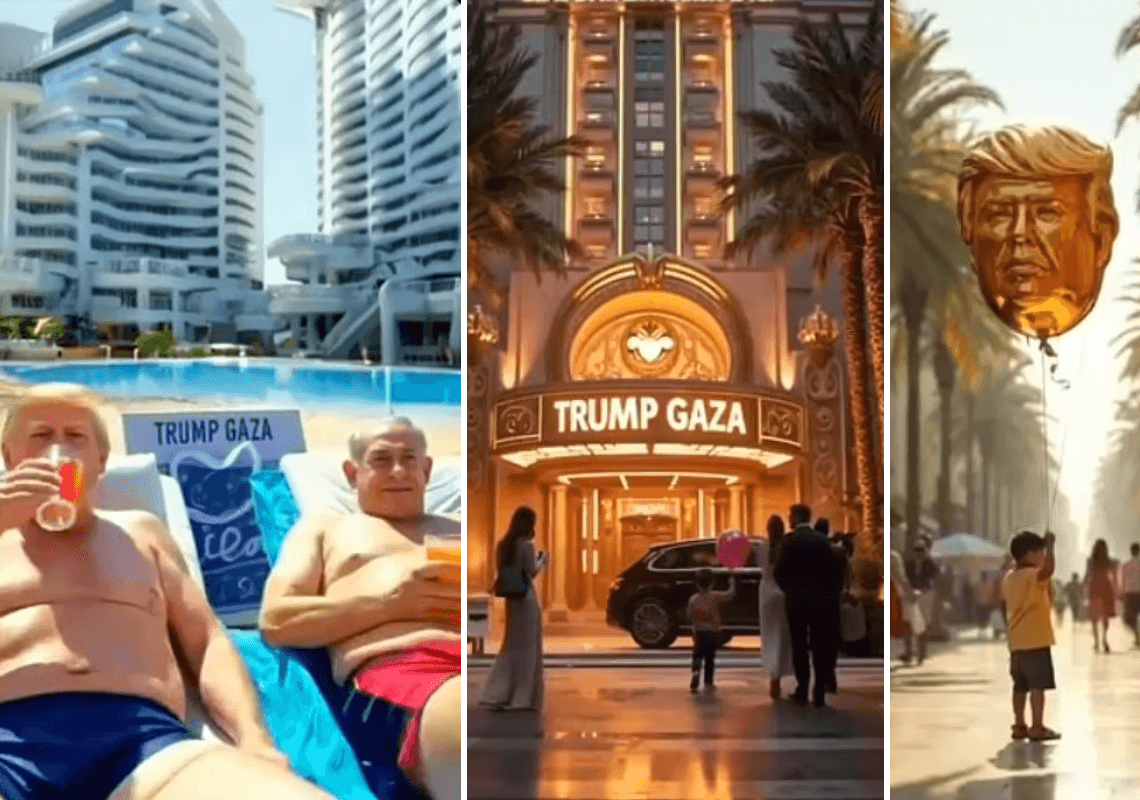 נפלאות ה-AI: טראמפ משתף סרטון כיצד עזה תיראה ביום שאחרי