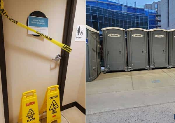 בית חולים בוואלי לוס אנג'לס נותק מזרם המים, ניתוחים רבים בוטלו