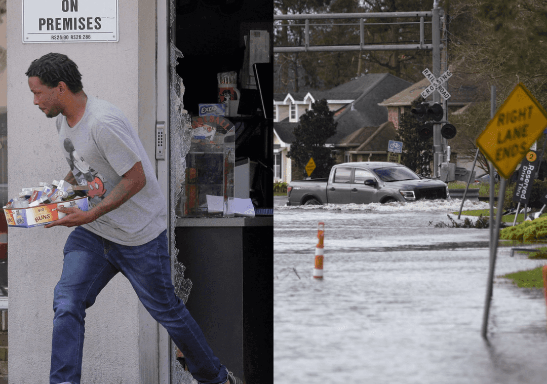 הוריקן 'אידה': בן 71 נעדר לאחר שהותקף ע"י תנין |  החשמל נותק והפשיעה עולה 