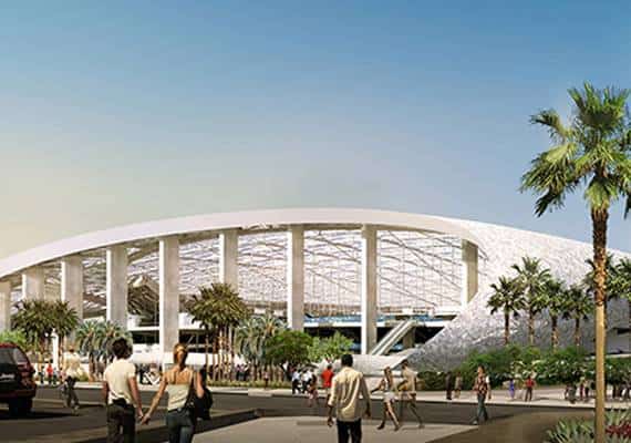 לוס אנג'לס: בניית אצטדיון ה-RAMES בשלבי התקדמות