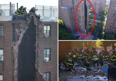 פיצוץ עז בלב ניו יורק: חלק מבניין דירות בברונקס קרס, הדיירים נמלטו בבהלה