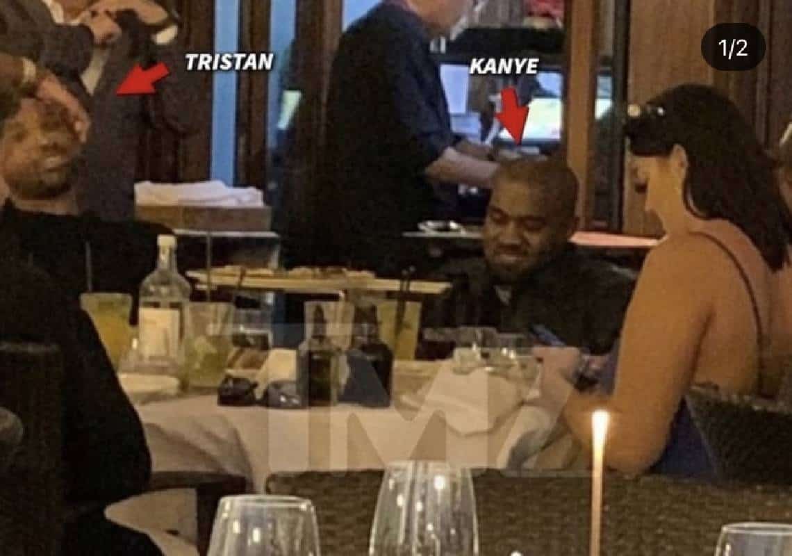 משדרים עסקים כרגיל: המפגש של קניה ווסט וטריסטן תומפסון הצליח לעורר את זעמן של קים וקלואי קרדשיאן 