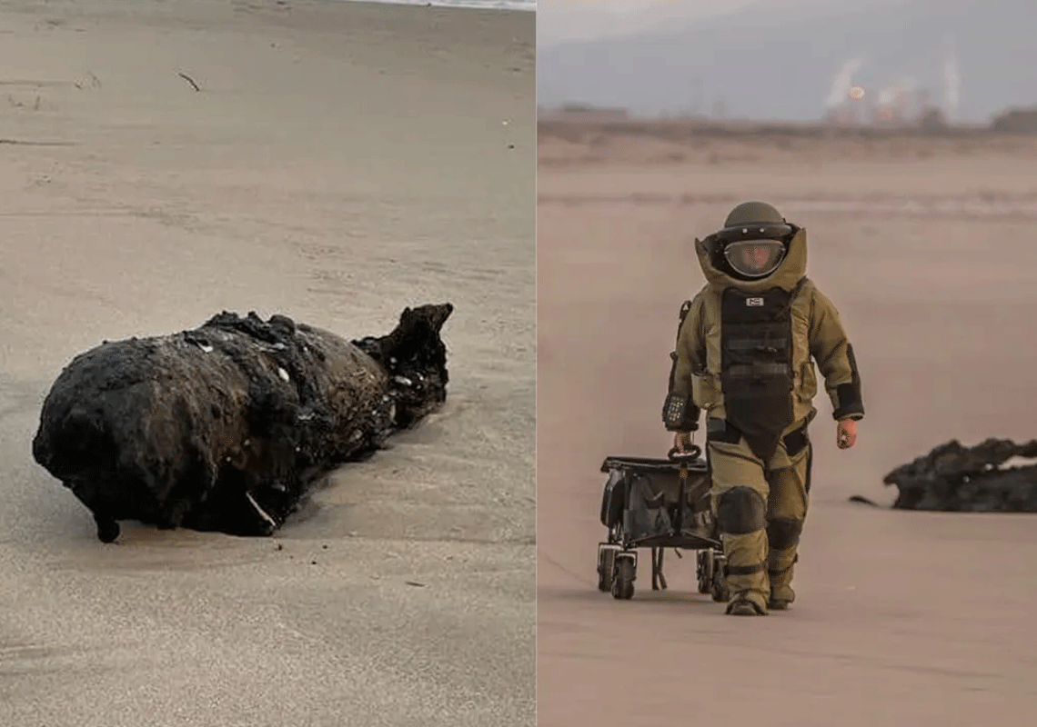 הפתעה מהעבר: פצצה ממלחה"ע השנייה אותרה בחופי קליפורניה