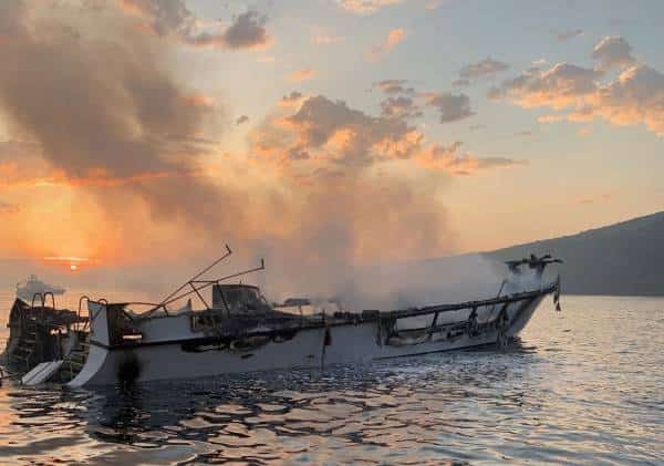 ספינה עלתה באש מול חופי סנטה ברברה: לפחות 4 הרוגים, חשש כבד לחיי עשרות נוספים