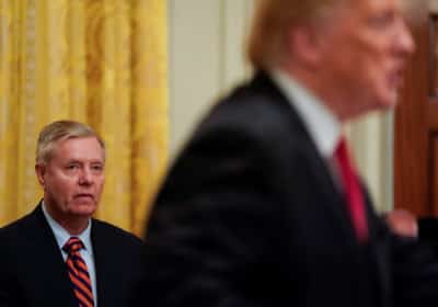 לינדזי גרהאם משנה את הטון וקורא לטראמפ להוריד הילוך מול איראן