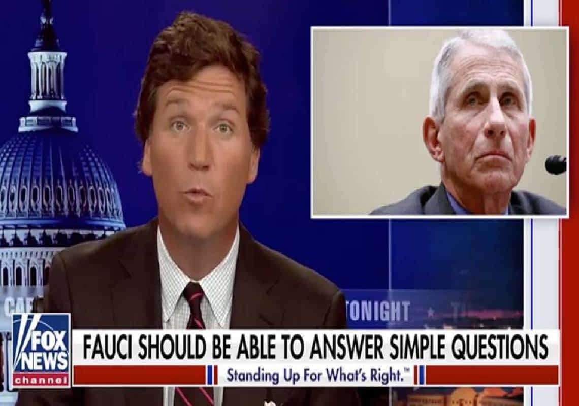 עימות חזיתי: ד"ר פאוצ'י - "קרלסון עוסק בקונספירציות מטורפות", קרלסון עקץ - "למה אינך עונה על השאלות הפשוטות?"