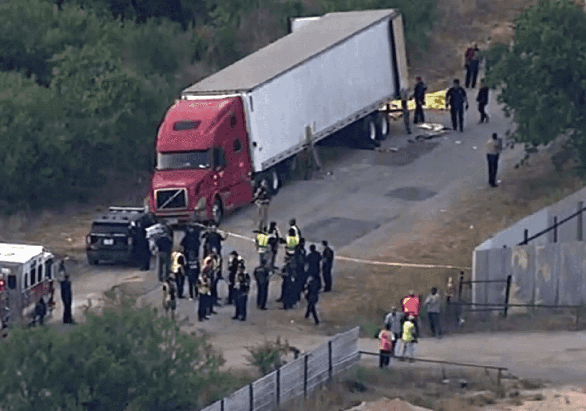 "טרגדיה אנושית מחרידה": כמעט 50 גופות נמצאו במשאית הובלה