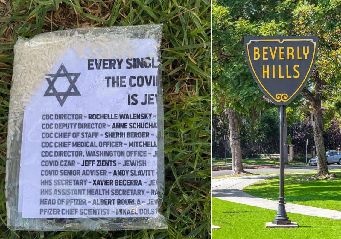 בפעם השנייה בתוך חודש: עלונים המאשימים את היהודים במגפת הקורונה הופצו בדרום קליפורניה